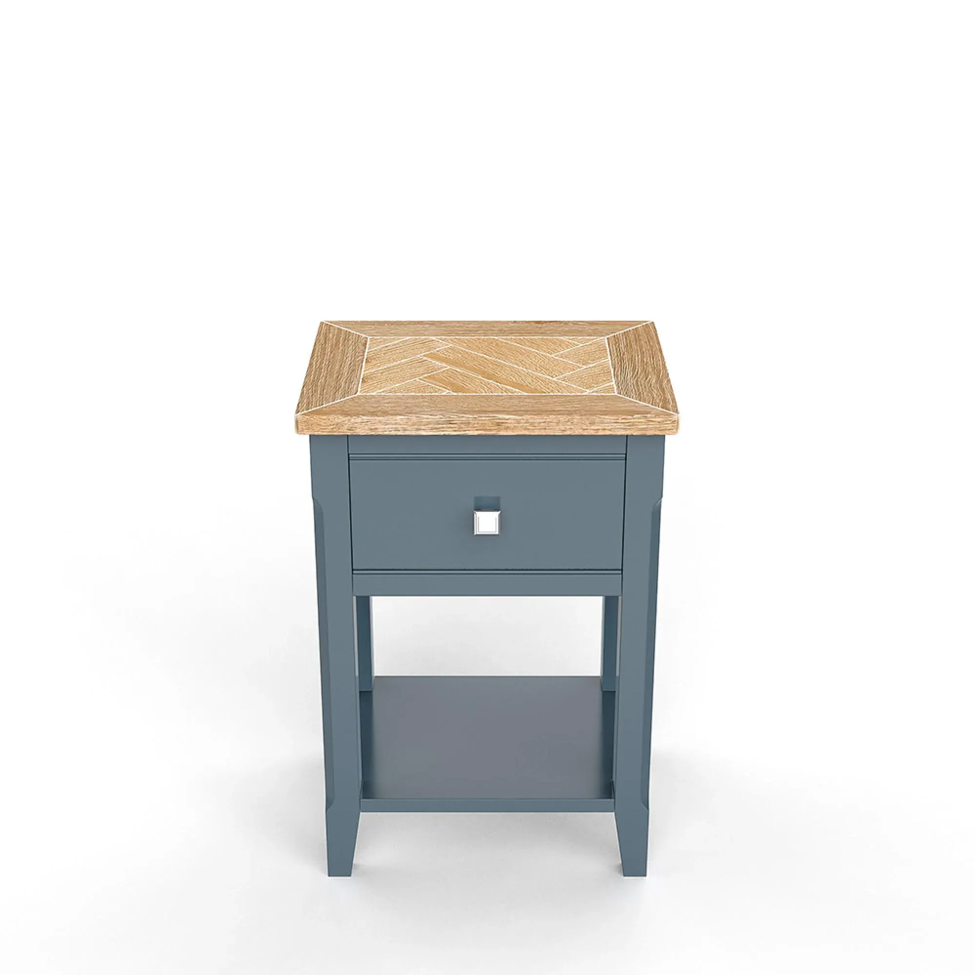 Stafford 1 Drawer Lamp Table - Blue