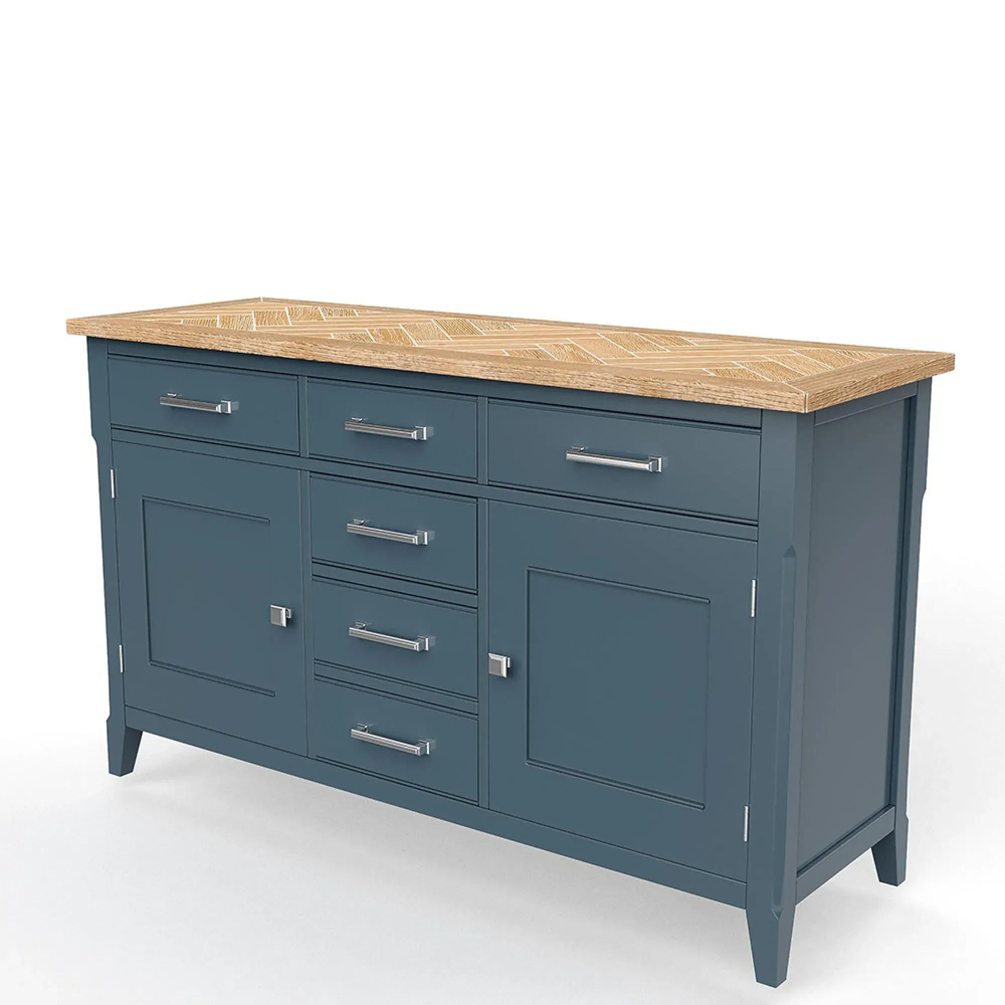 Stafford 140cm Sideboard - Blue, Lacquered