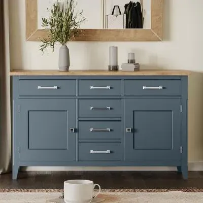 Stafford 140cm Sideboard - Blue, Lacquered