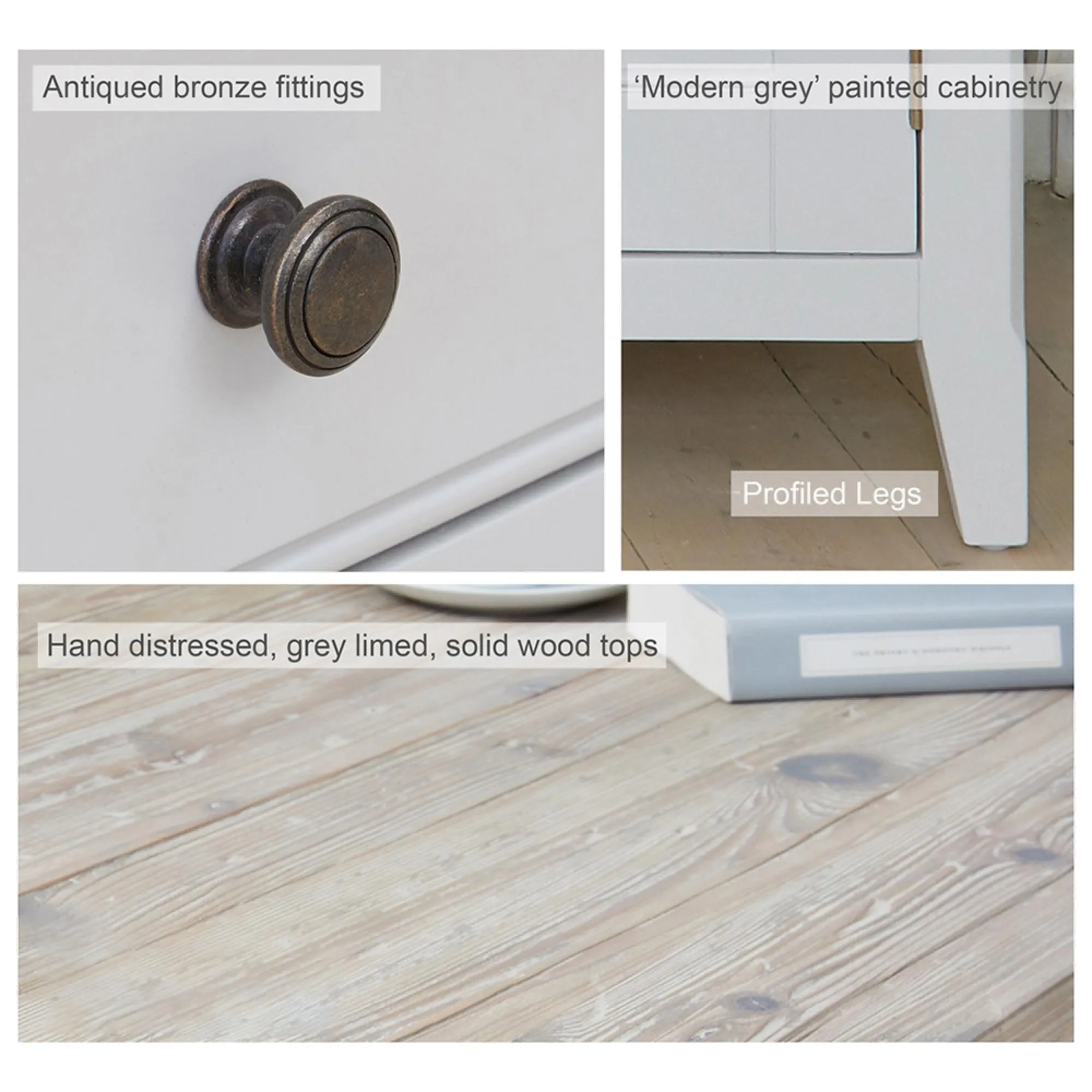 Stafford 2 Door 2 Drawer Sideboard - Grey