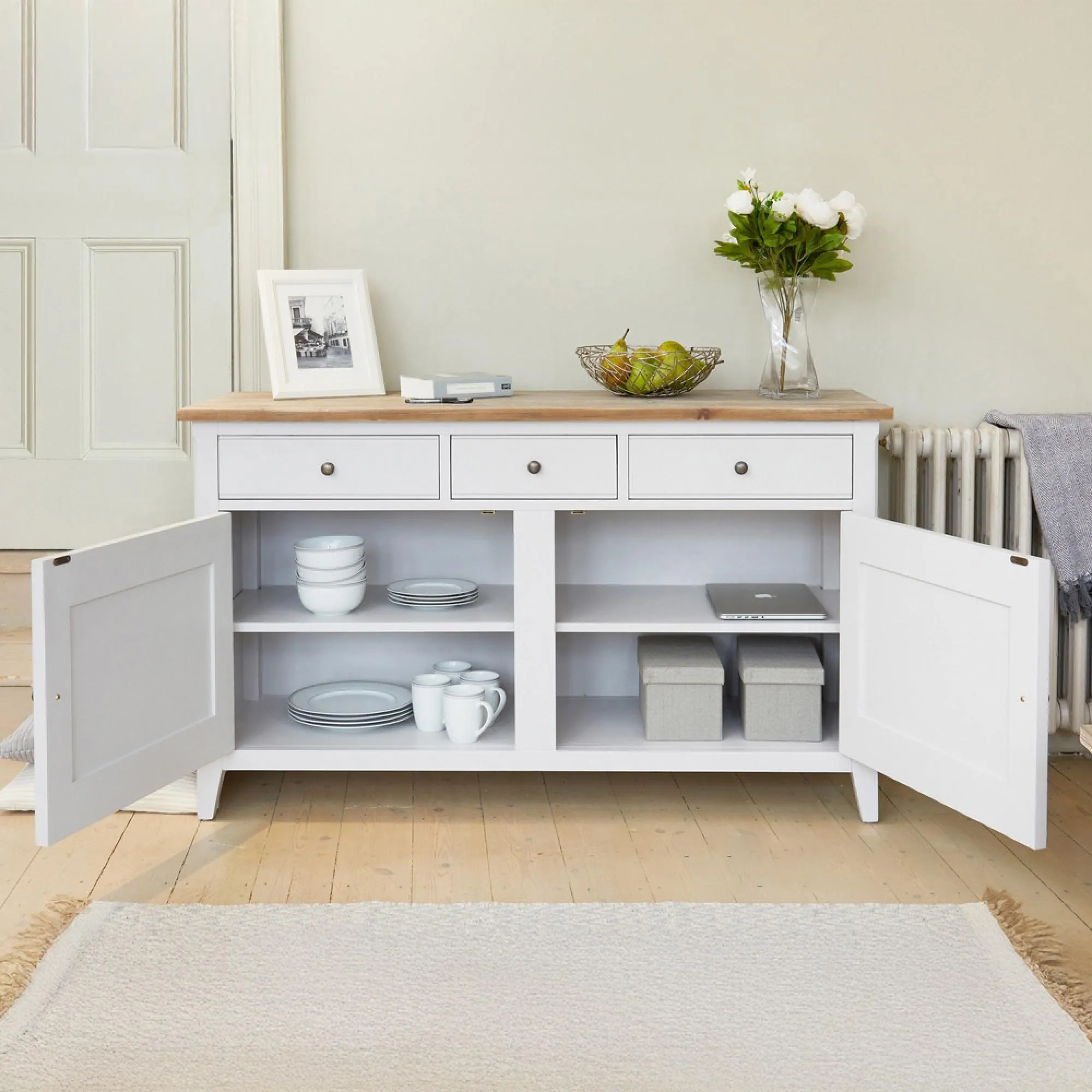 Stafford 2 Door 3 Drawer Sideboard - Grey