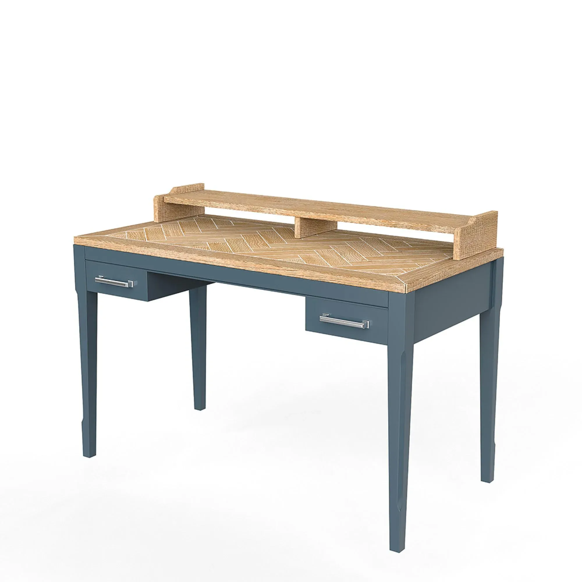 Stafford 2 Drawer Desk - Blue