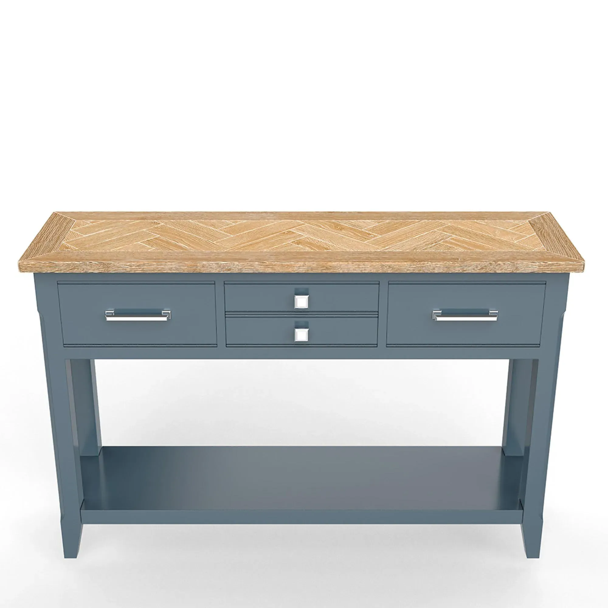 Stafford 4 Drawer Console Table - Blue