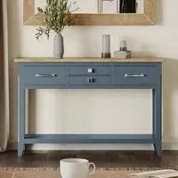 Stafford 4 Drawer Console Table - Blue
