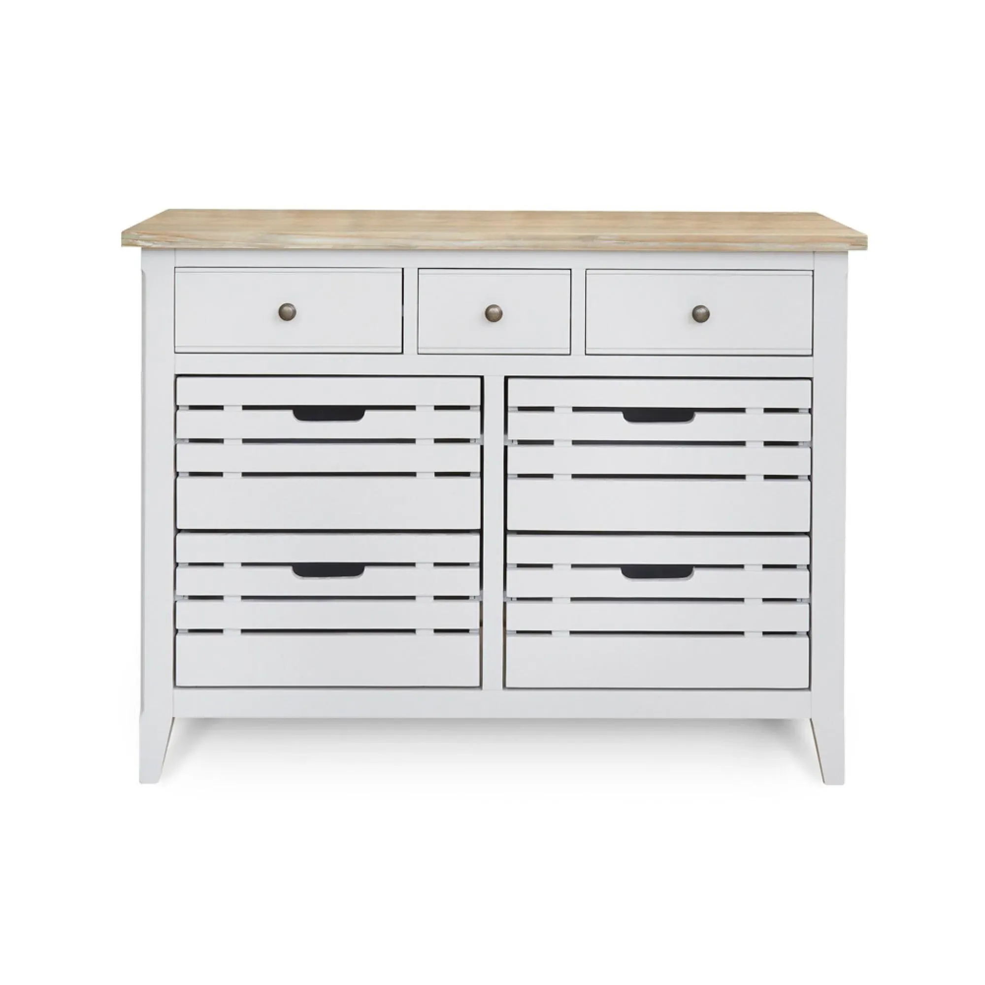Stafford 7 Drawer Sideboard - Grey