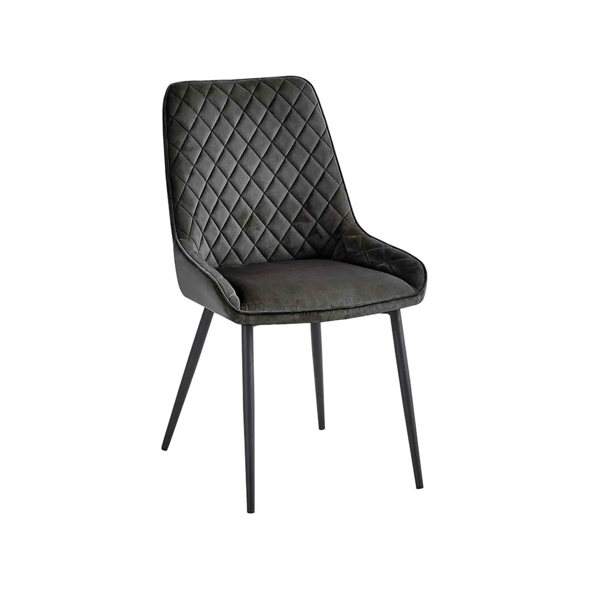 Stafford Dining Chair Set of 2 - Grey, Fabric