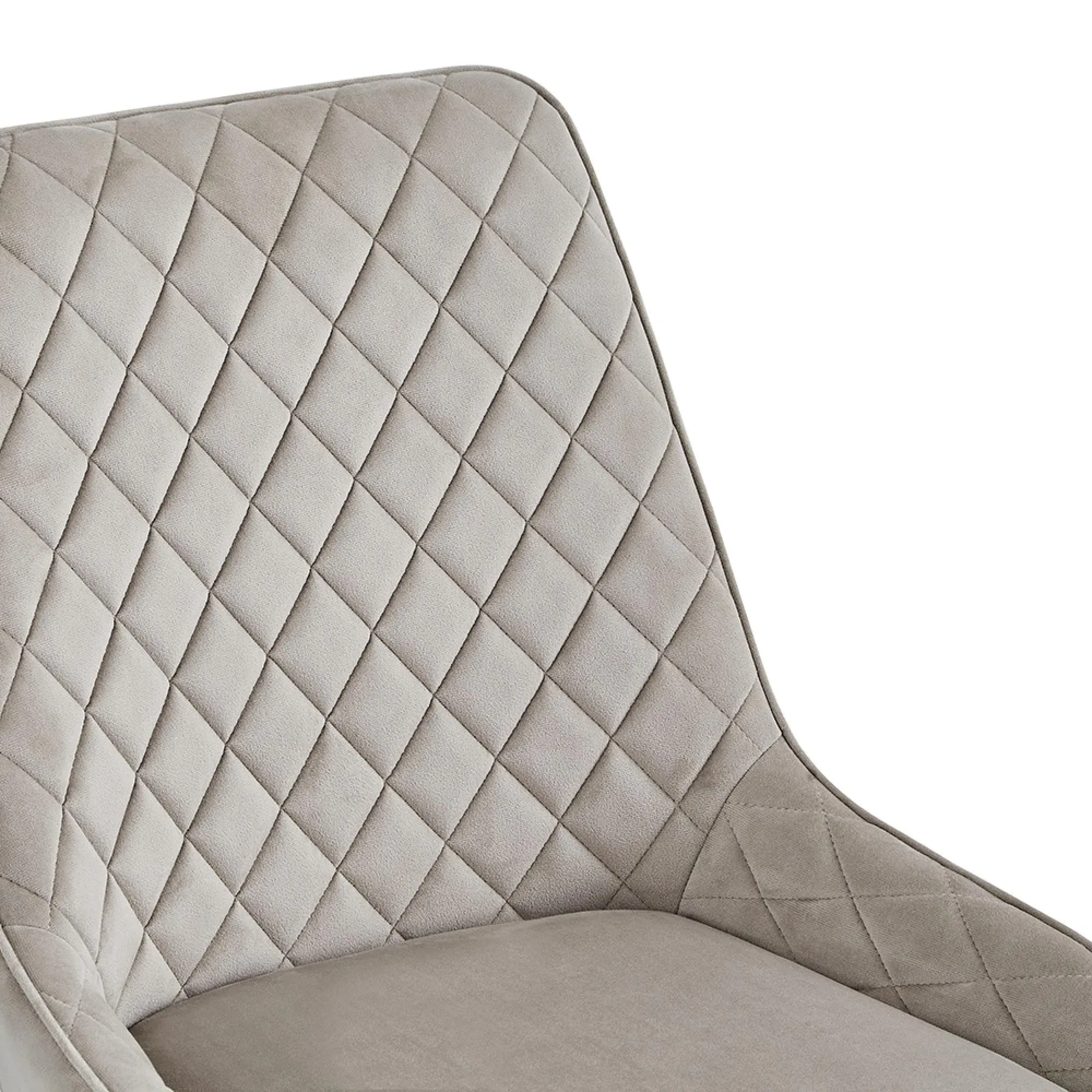 Stafford Fabric Dining Chair Set - Mink