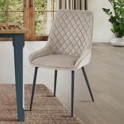 Stafford Fabric Dining Chair Set - Mink image