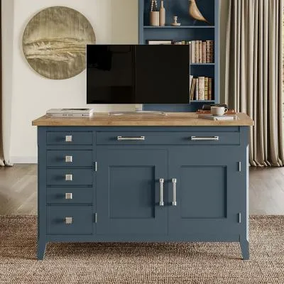 Stafford Home Office Desk - Blue