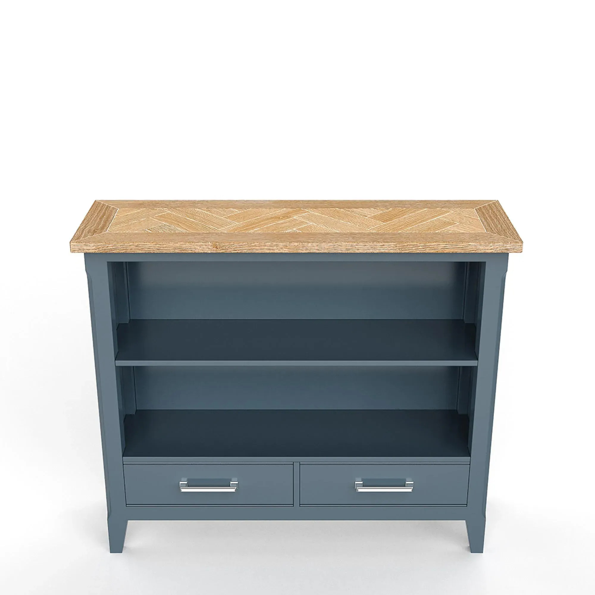 Stafford Low Bookcase - Blue