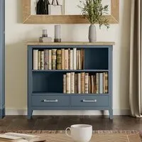 Stafford Low Bookcase - Blue