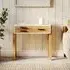 Trego 3 Drawer Console Table - White, Reclaimed Wood