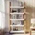 Trego Open Bookcase - White, Reclaimed Wood