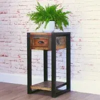 Urmston Reclaimed Lamp Table - Satin Lacquer