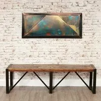 Urmston Reclaimed Large Dining Bench - Satin Lacquer