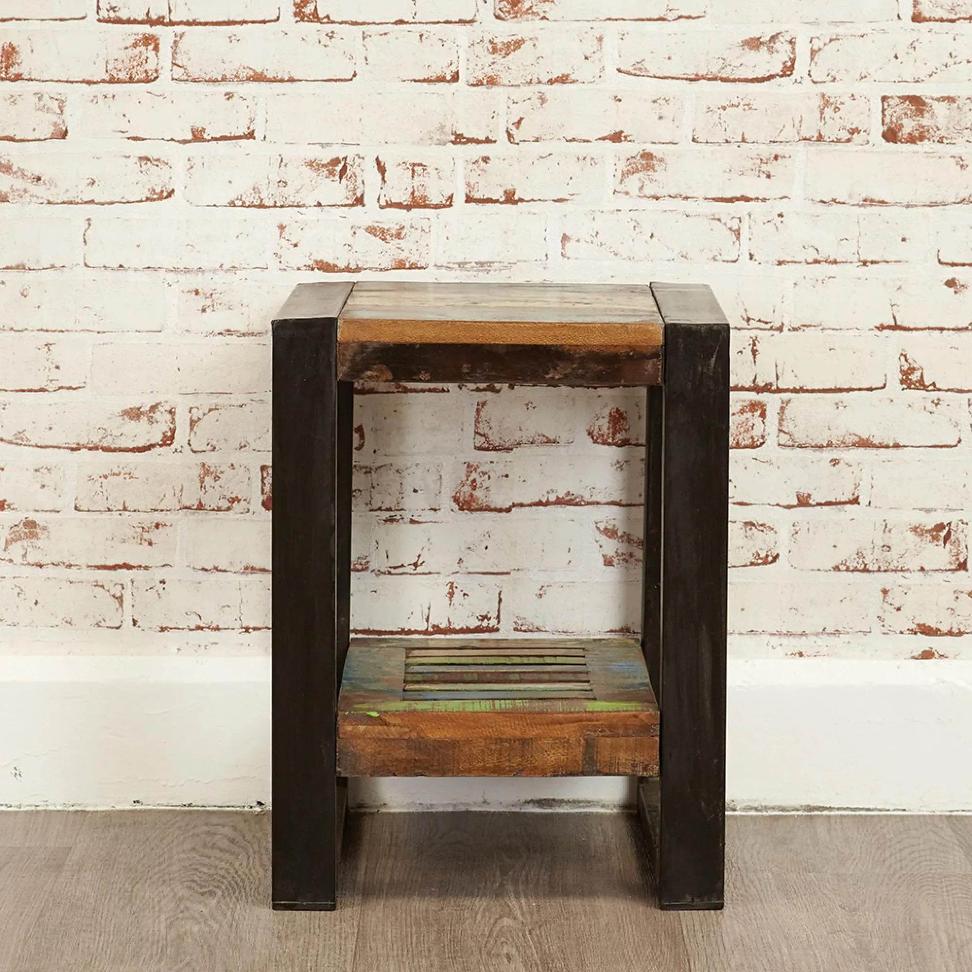 Urmston Reclaimed Low Lamp Table - Satin Lacquer