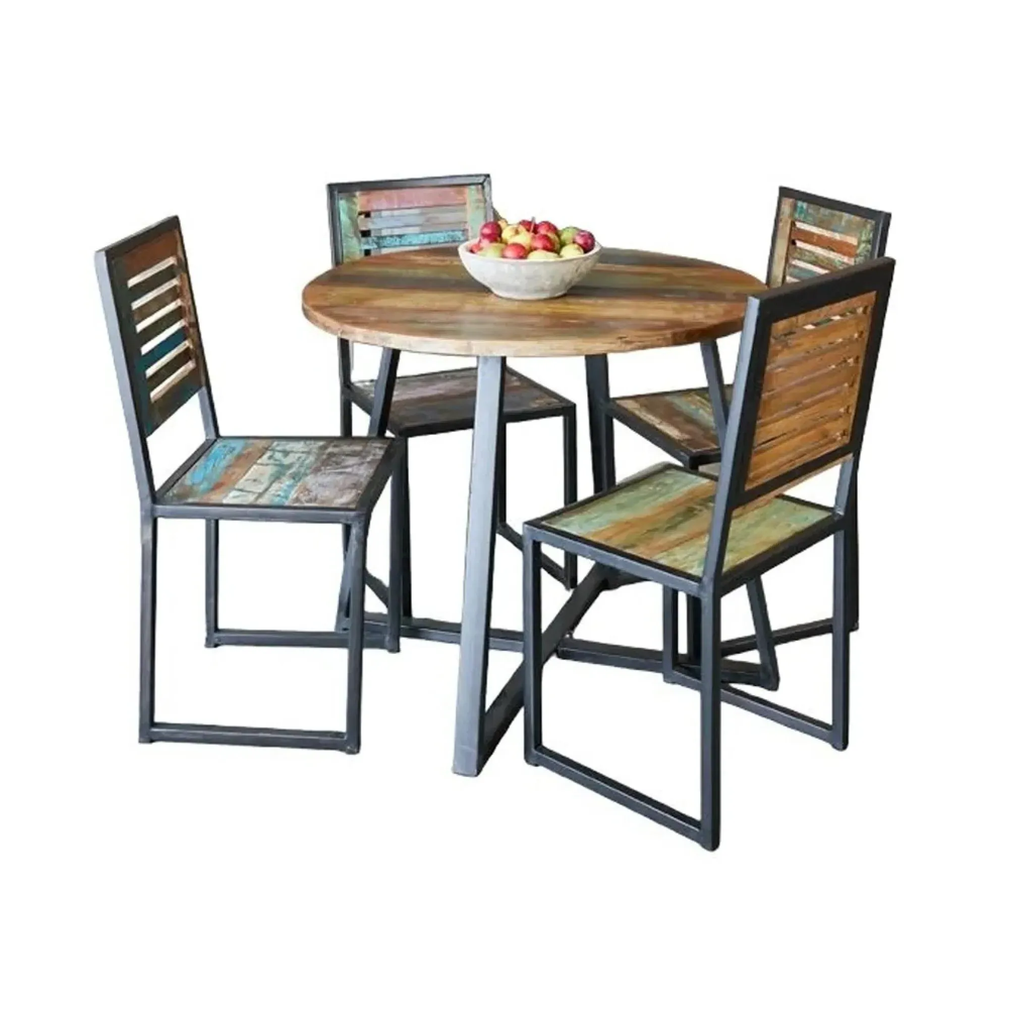 Urmston Reclaimed Round Dining Table - 4 Seater