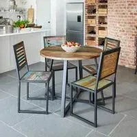 Urmston Reclaimed Round Dining Table - 4 Seater