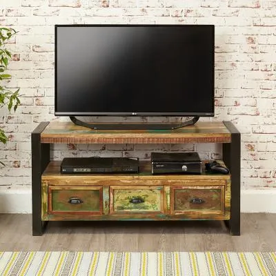 Urmston Reclaimed TV Cabinet - Satin Lacquer image