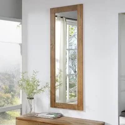 Urmston Reclaimed Wood Extra Long Wall Mirror - Satin Lacquer image