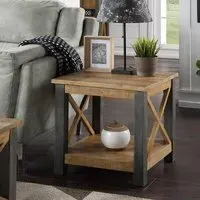 Urmston Reclaimed Wood Lamp Table - Satin Lacquer