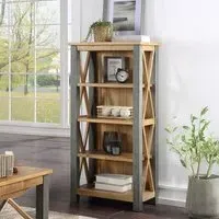 Urmston Reclaimed Wood Small Bookcase - Satin Lacquer