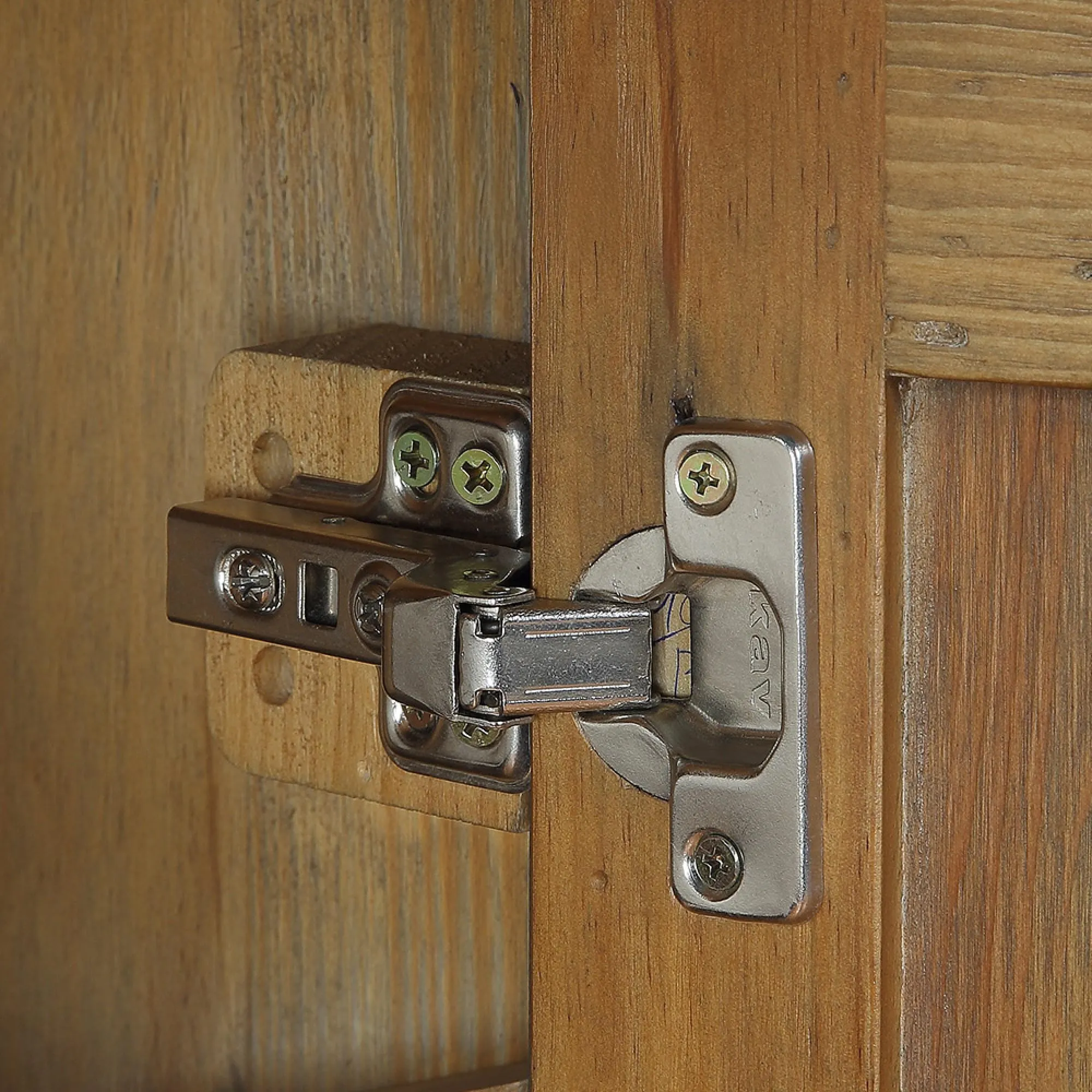 Urmston Small Shoe Storage Cupboard - Satin Lacquer, Reclaimed Wood