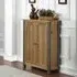 Urmston Small Shoe Storage Cupboard - Satin Lacquer, Reclaimed Wood
