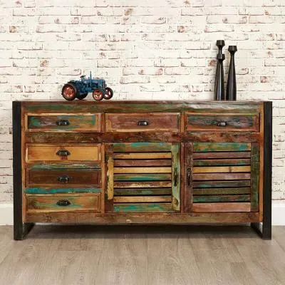 Urmston Wide Sideboard - Satin Lacquer, Reclaimed image