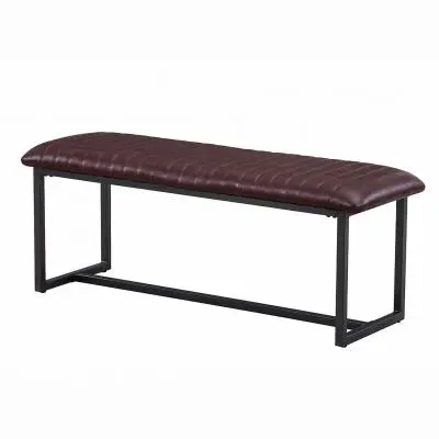 Valley Dining Bench - Brown, Faux Leather image