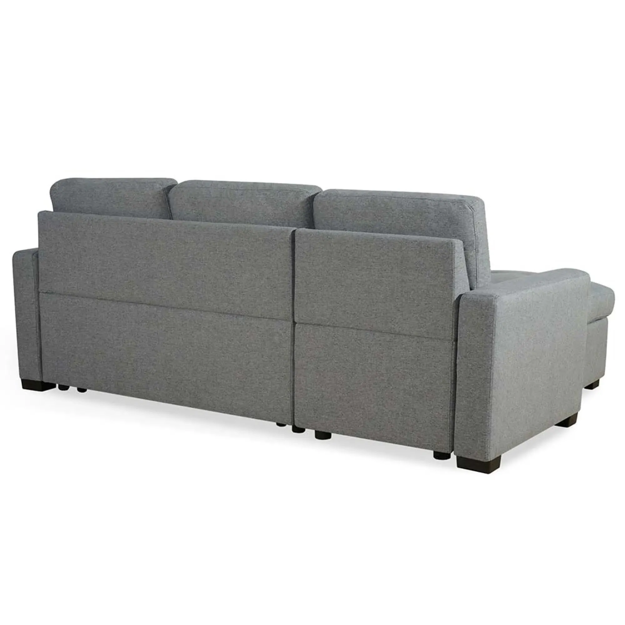 Alder Corner Sofabed with Pull Out - Grey, Fabric