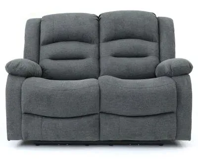 Alva 2-Seater Electric Recliner Sofa - Grey, Fabric