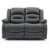 Alva 2-Seater Electric Recliner Sofa - Grey, Faux Leather