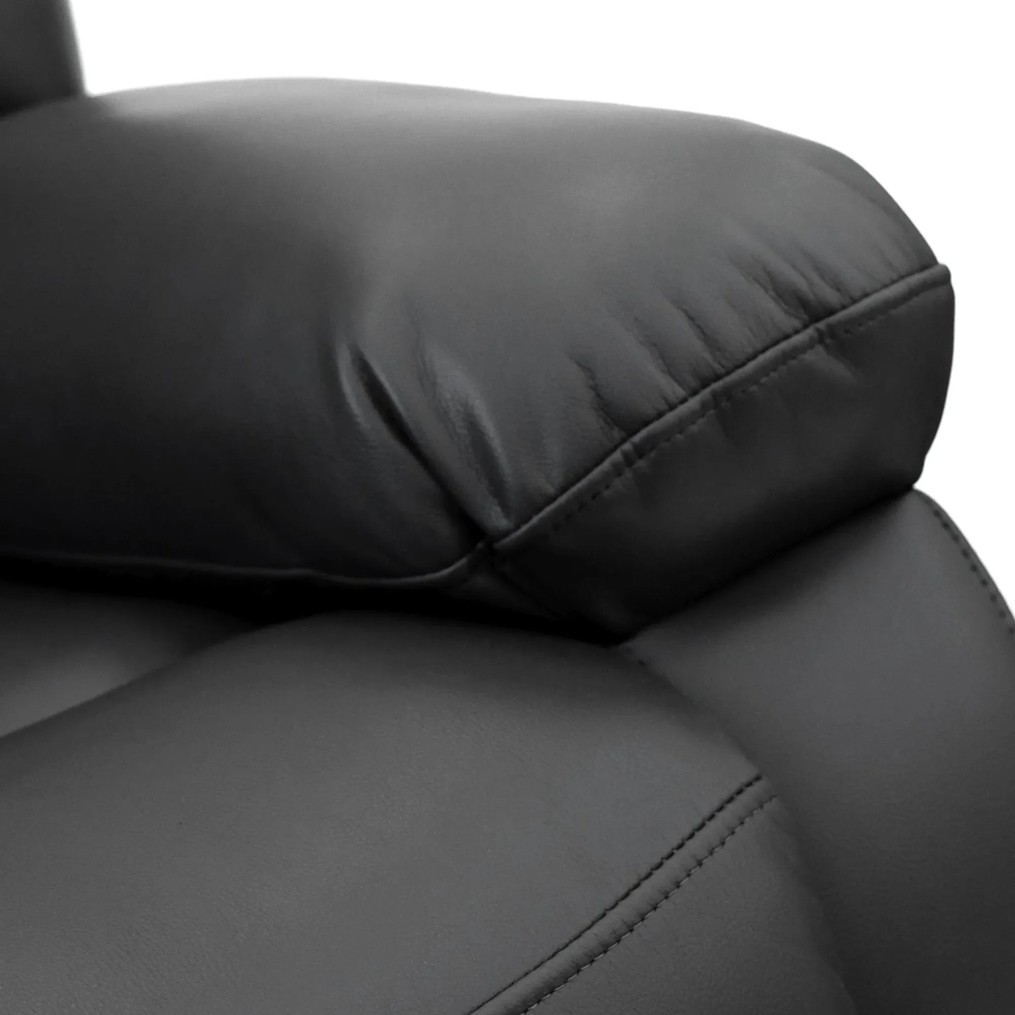 Alva Electric Recliner Armchair - Black, Faux Leather