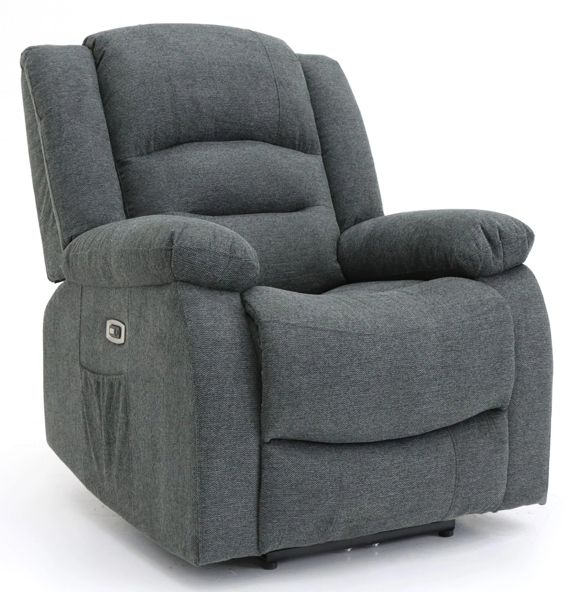 Alva Electric Recliner Armchair - Graphite, Fabric