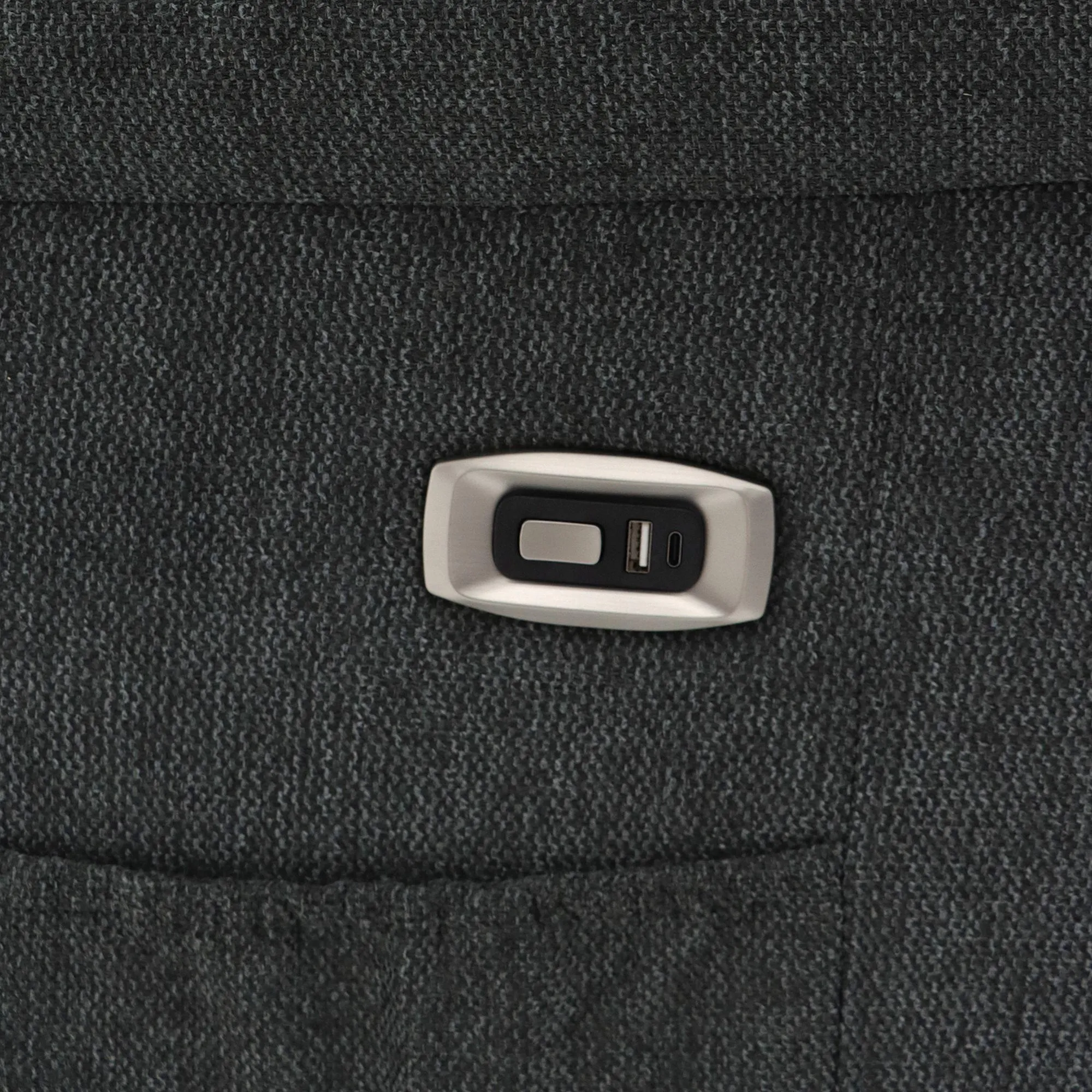 Alva Electric Recliner Armchair - Graphite, Fabric