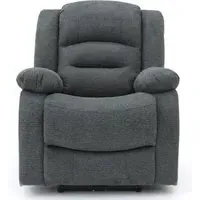 Alva Electric Recliner Armchair - Graphite, Fabric