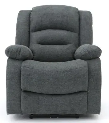 Alva Electric Recliner Armchair - Graphite, Fabric
