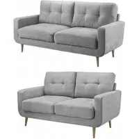 Aurora Grey 3+2 Seater Sofa Set - Grey