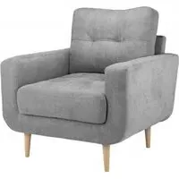 Aurora Tufted Armchair - Grey