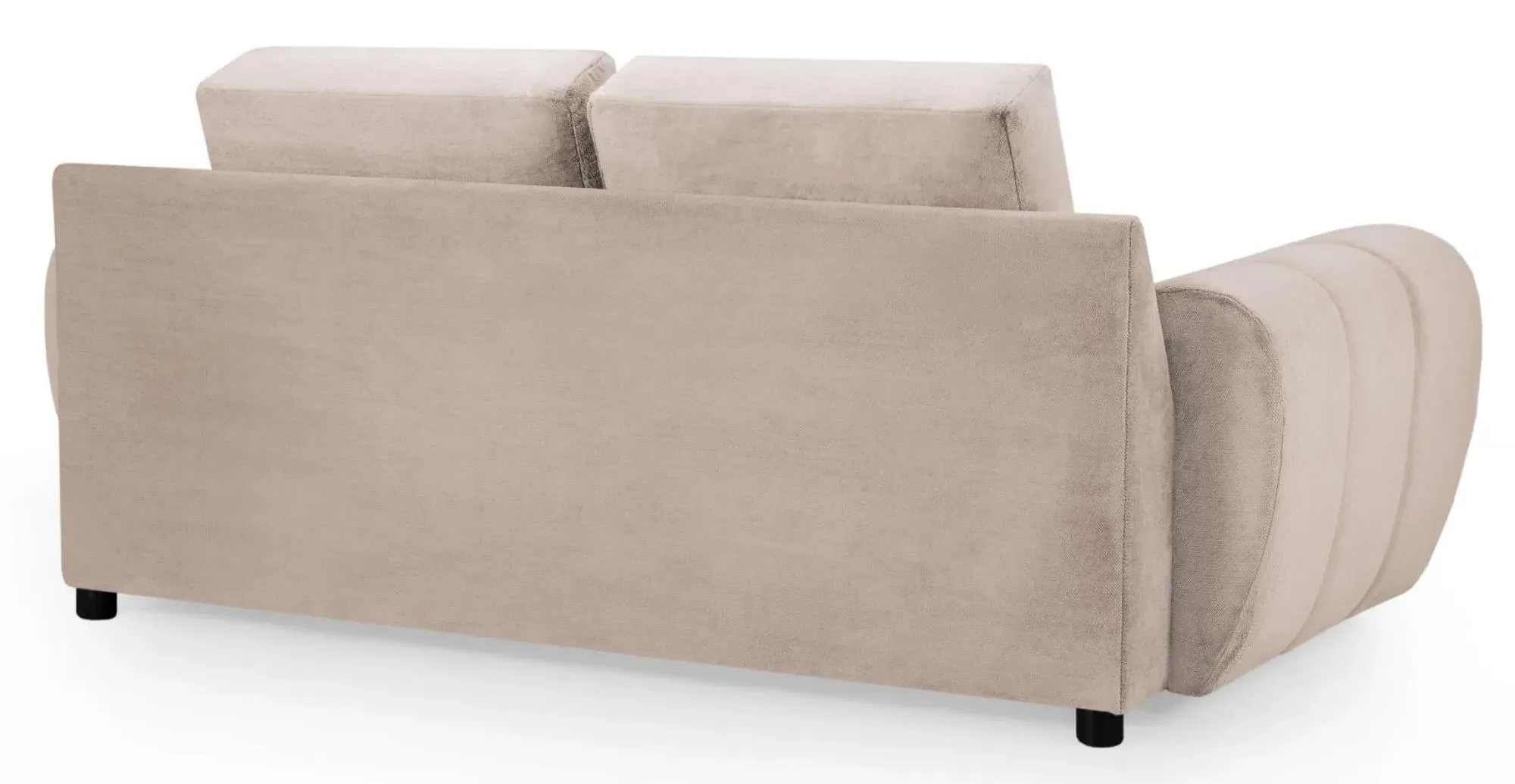 Azzuro 2-Seater Sofa - Beige, Velvet