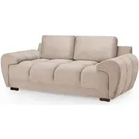 Azzuro 2-Seater Sofa - Beige, Velvet