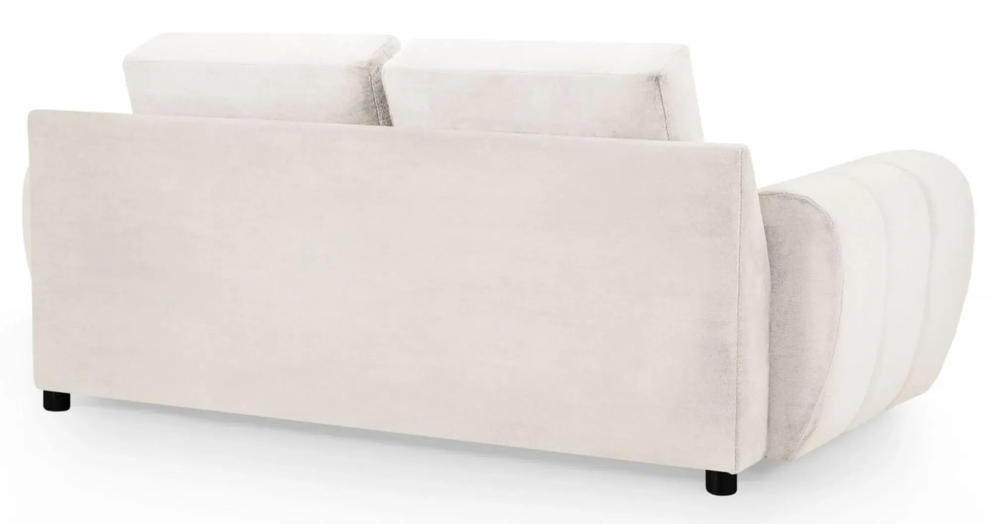 Azzuro 2-Seater Sofa - Cream, Velvet