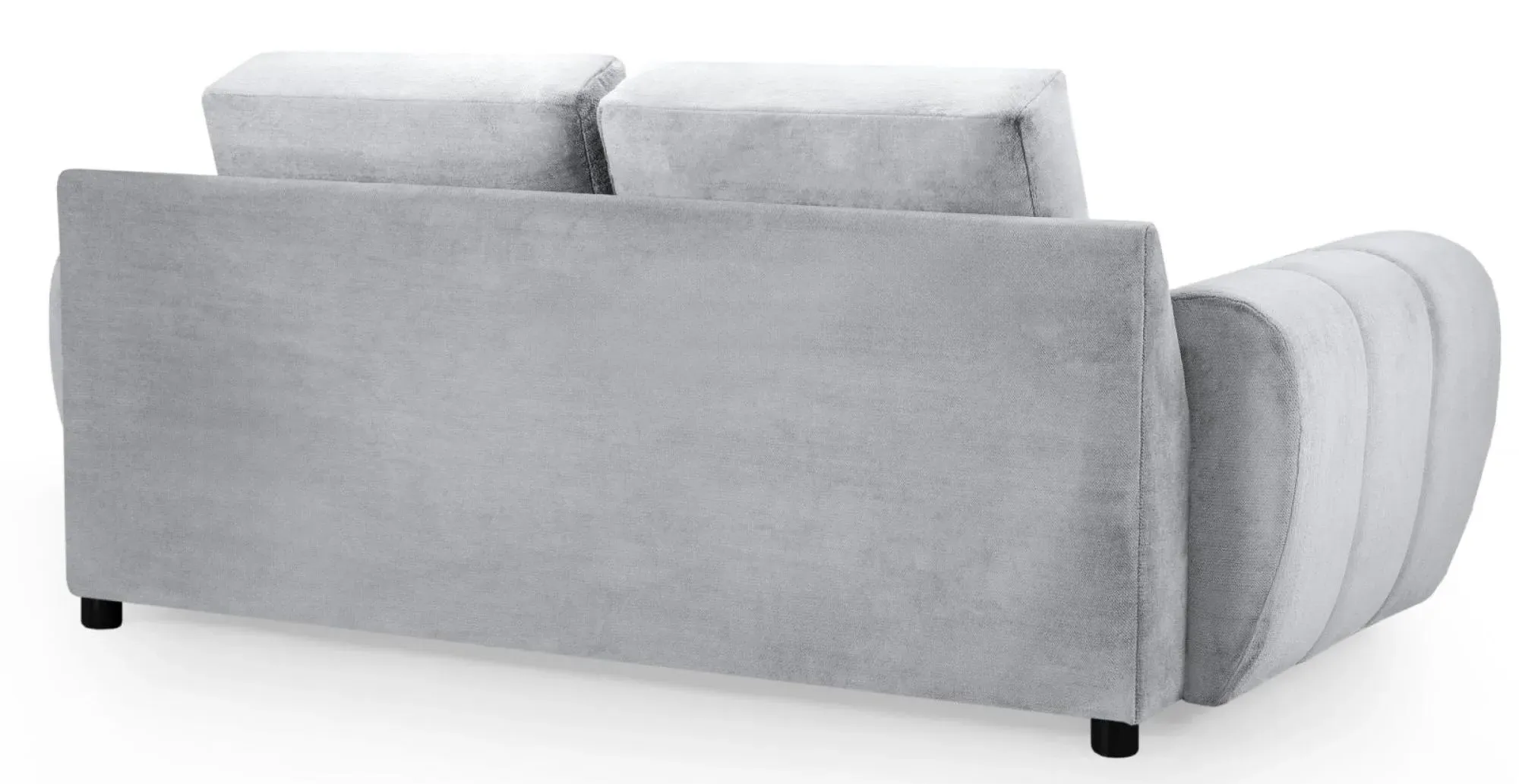 Azzuro 2-Seater Sofa - Grey, Velvet