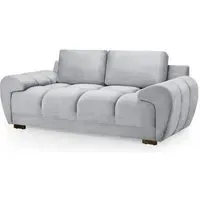 Azzuro 2-Seater Sofa - Grey, Velvet