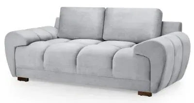 Azzuro 2-Seater Sofa - Grey, Velvet