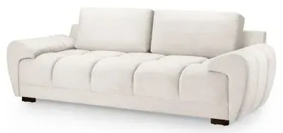 Azzuro 3-Seater Sofa - Cream, Velvet