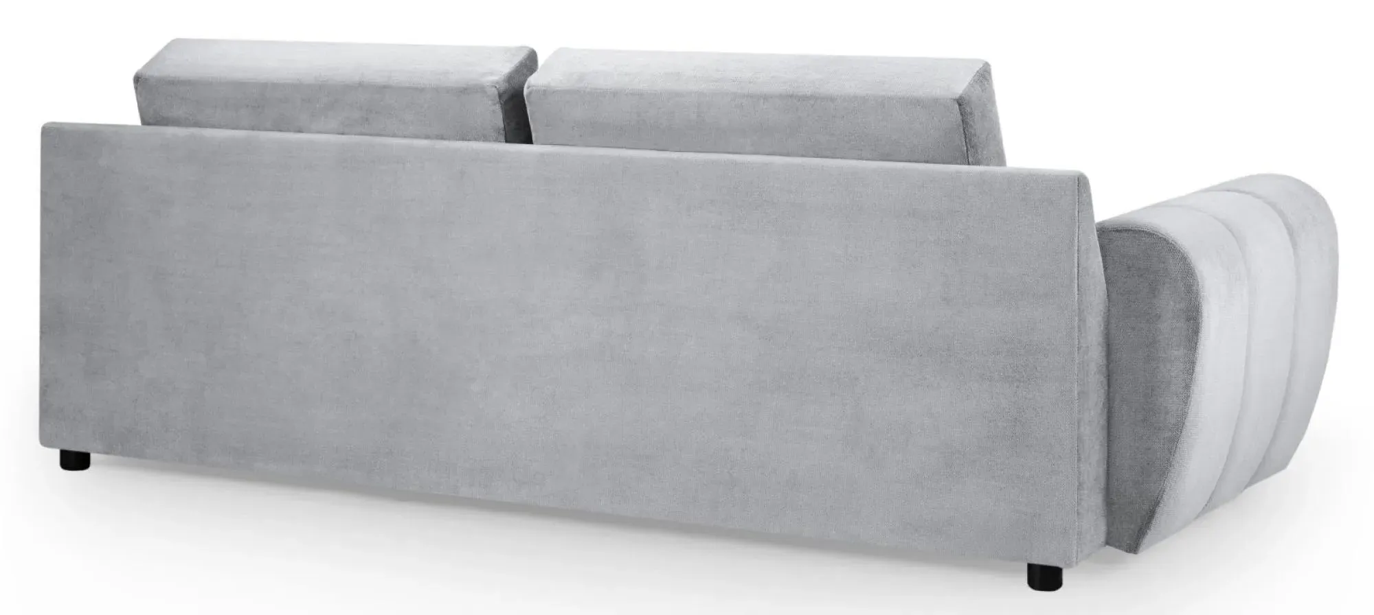 Azzuro 3-Seater Sofa - Grey, Velvet