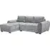 Azzuro Tufted Universal Corner Sofabed with Storage - Grey