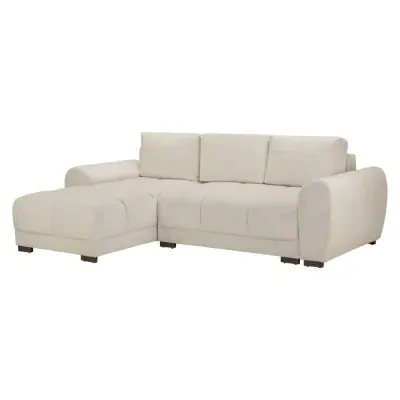 Azzuro Universal Corner Sofabed with Storage - Cream